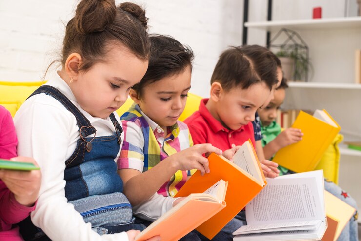 children-group-reading-books_23-2148107425